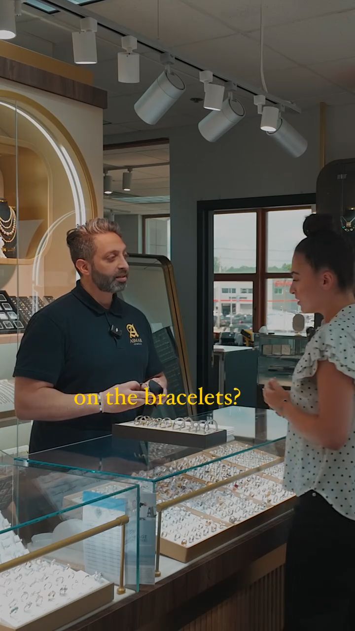 A conversation at the Asmar Jewelz showroom counter