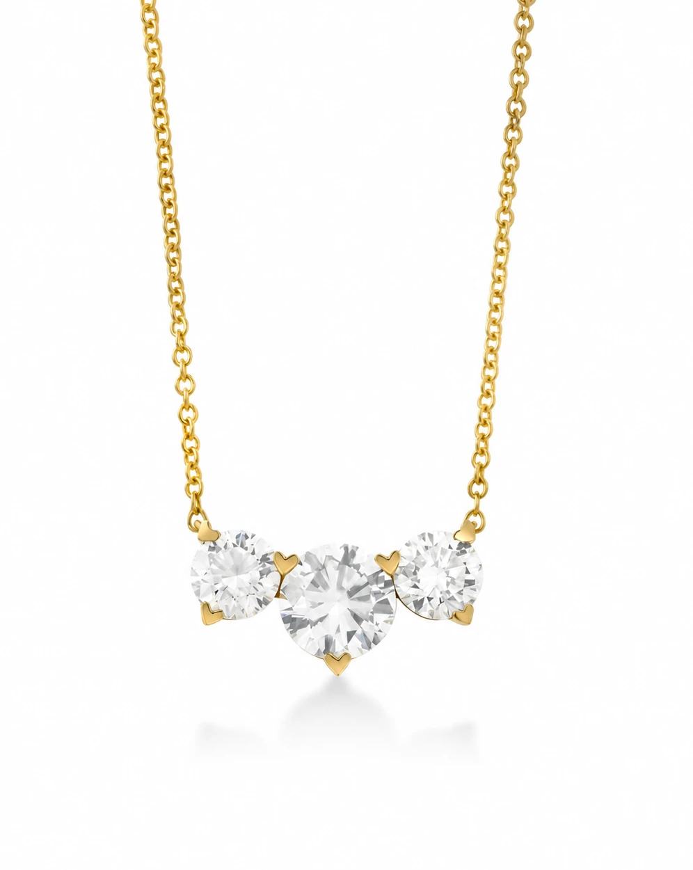 Three-Stone Diamond Pendant