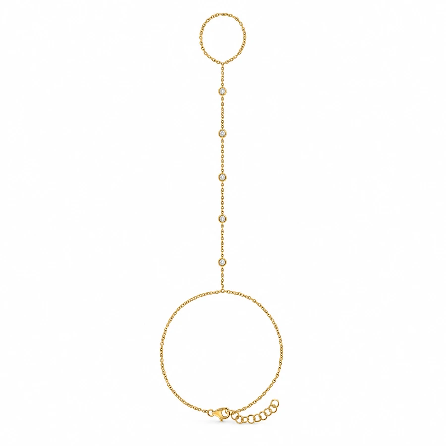 Bezel Diamond Handchain