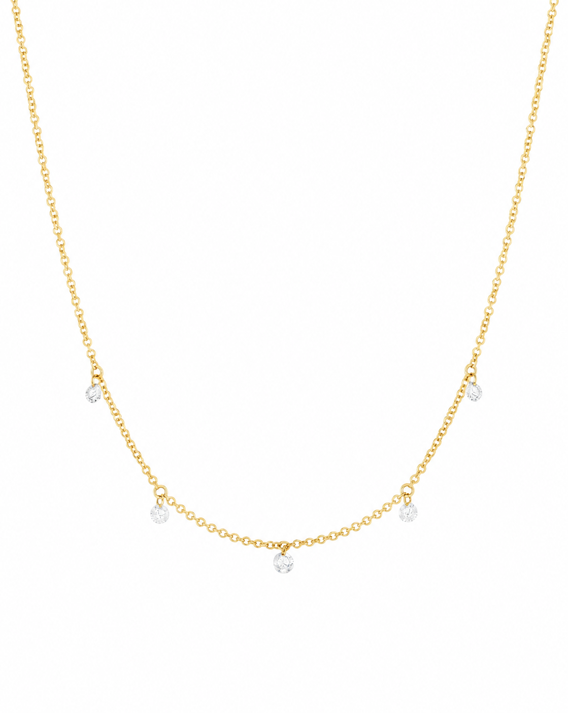 Floating Diamond Necklace