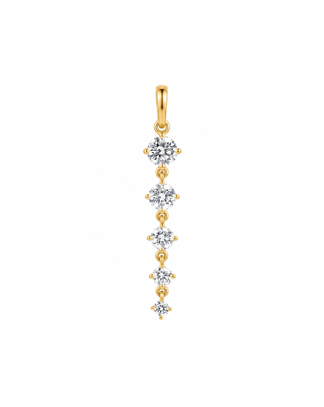Graduated Lab Diamond Pendant