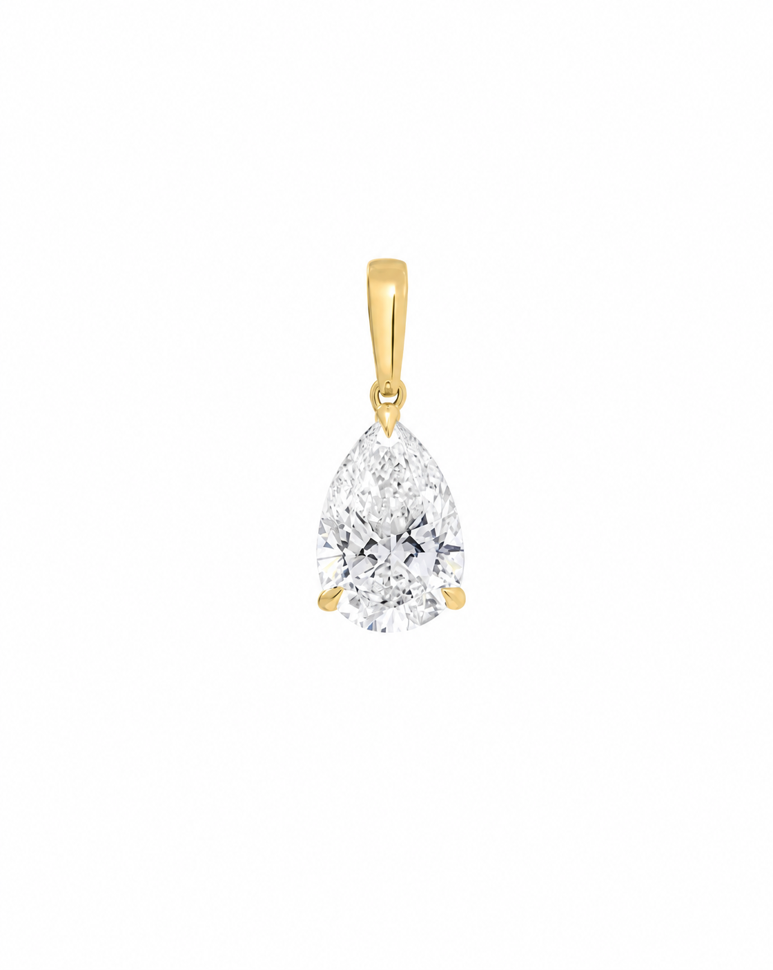 Pear Lab Diamond Pendant — Studio view