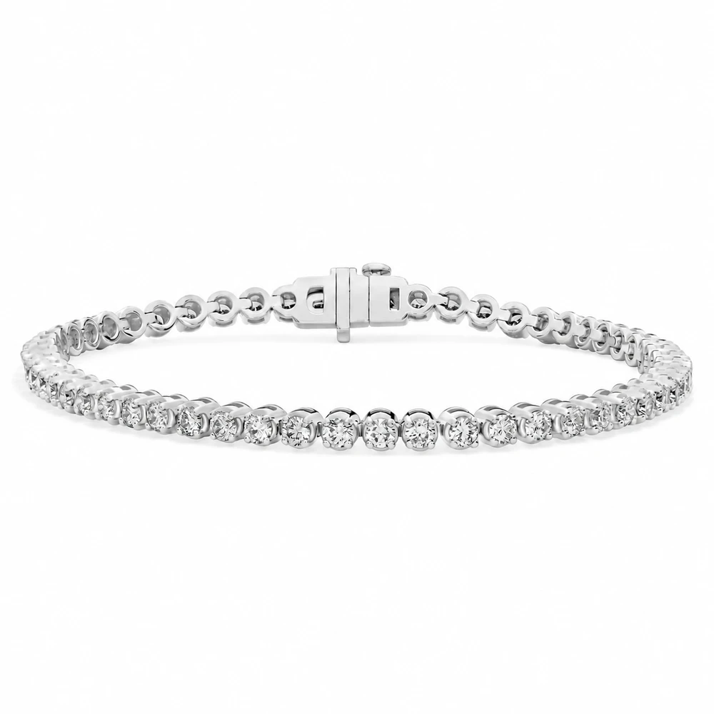 Four-Prong Diamond Tennis Bracelet