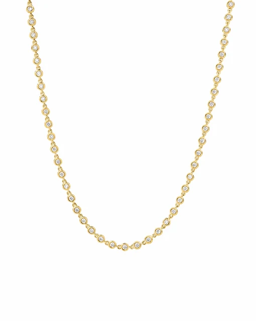 Bezel Lab Diamond Necklace