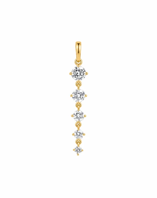 Graduated Lab Diamond Pendant