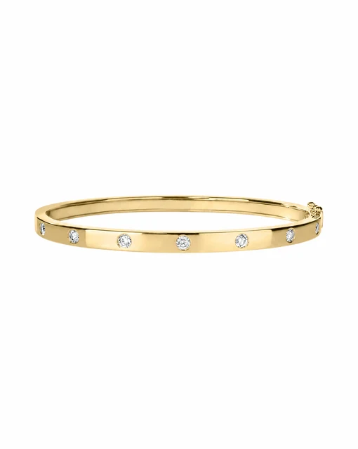 Inlay Diamond Bangle