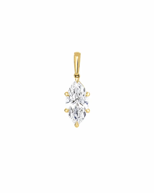 Marquise Lab Diamond Pendant