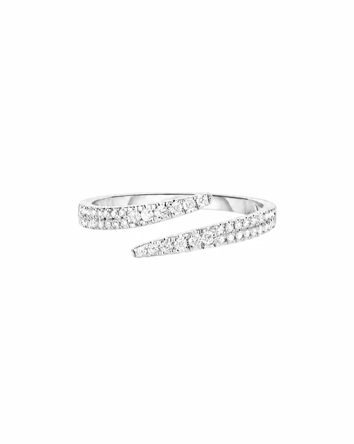 Open Diamond Wrap Ring