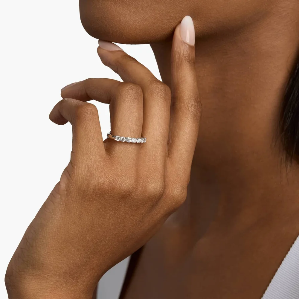 Seven-Stone Diamond Band — On hand